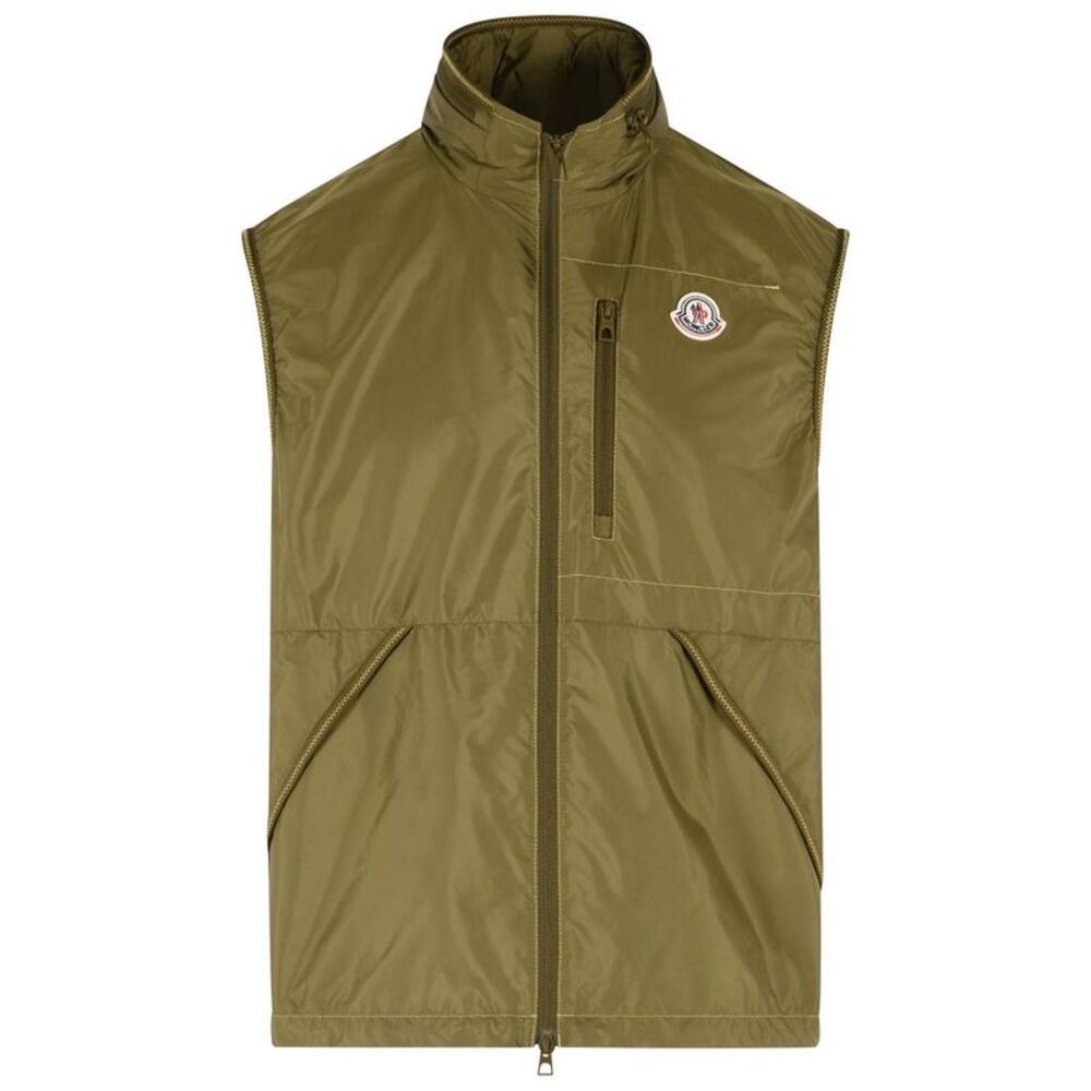 Moncler 'Ansiei' Green Polyamide Vest Men